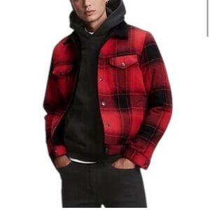 GAP Red and Black Plaid Jacket